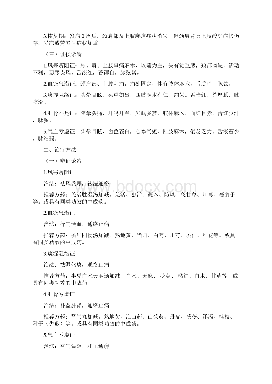 19骨伤科项痹病神经根型颈椎病中医诊疗方案版.docx_第2页