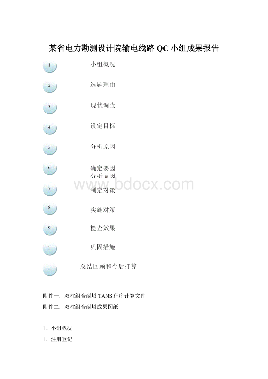 某省电力勘测设计院输电线路QC小组成果报告.docx_第1页