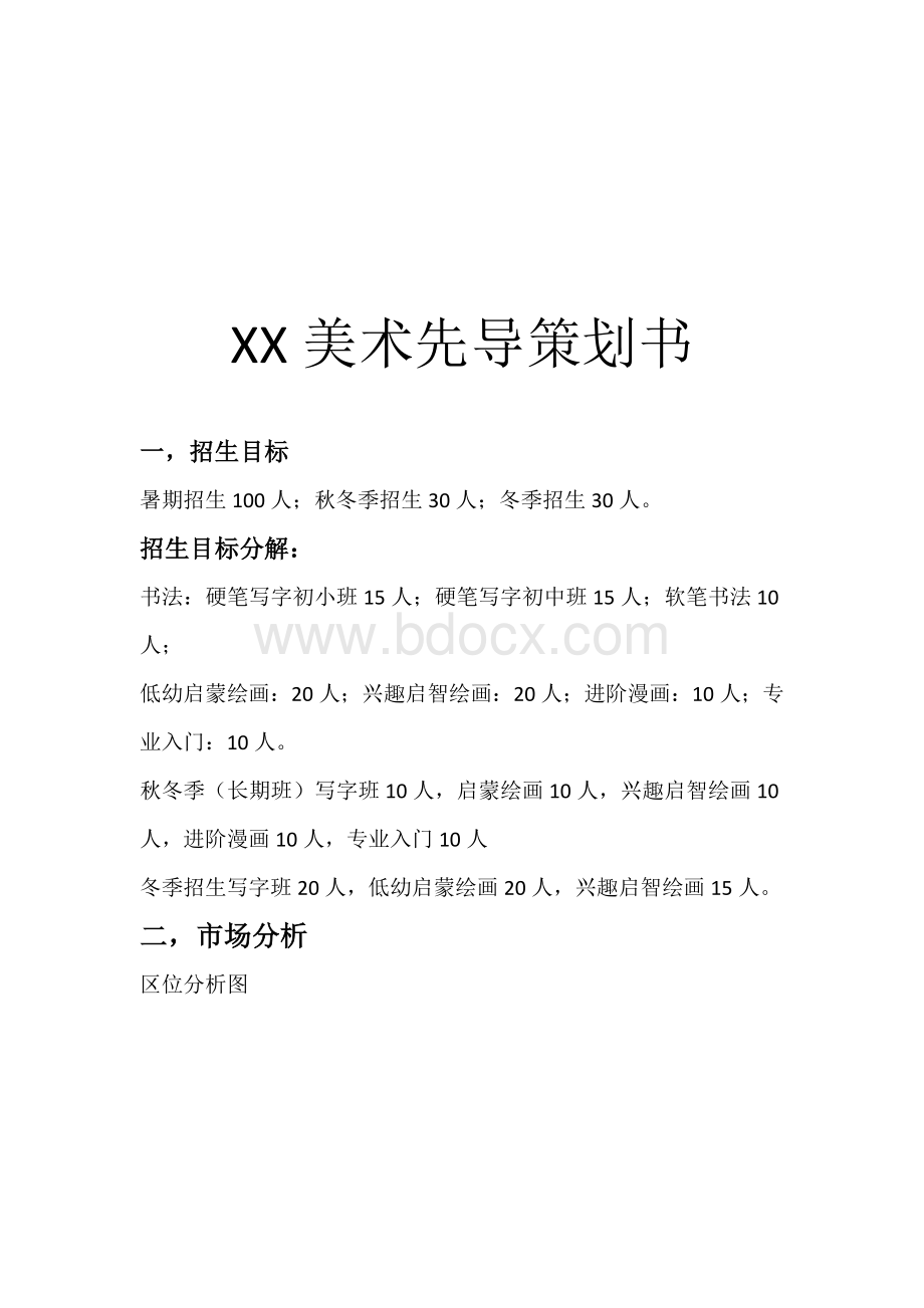 少儿美术培训课程设置Word格式文档下载.docx