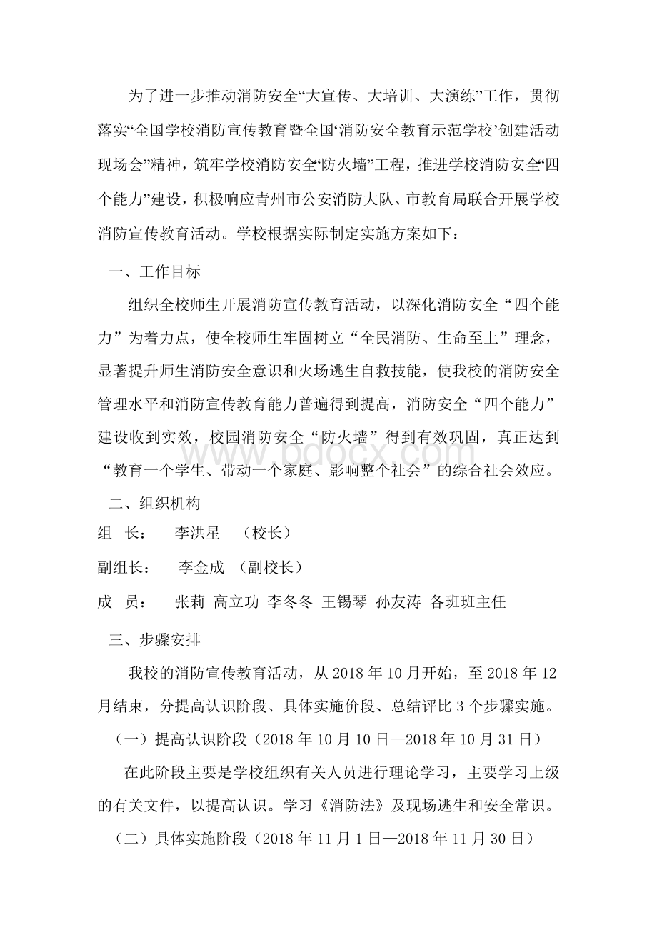 消防安全实施方案文档格式.doc_第2页