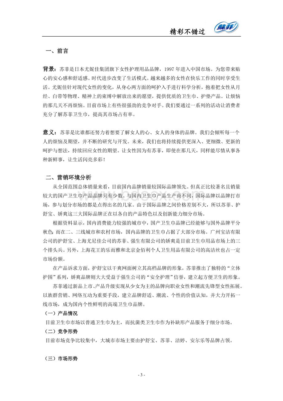 苏菲营销策划报告文档格式.doc_第3页