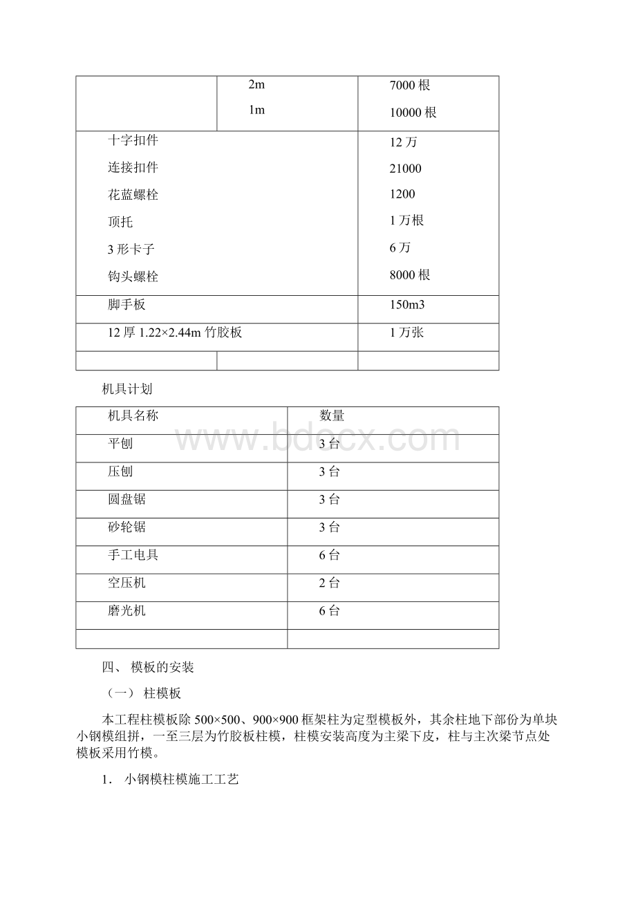 模板施工方案组合钢模板.docx_第3页