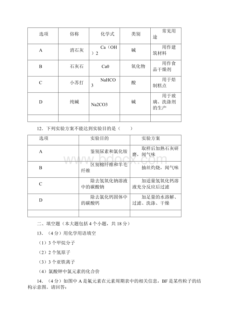 辽宁省丹东市中考化学真题试题含答案.docx_第3页