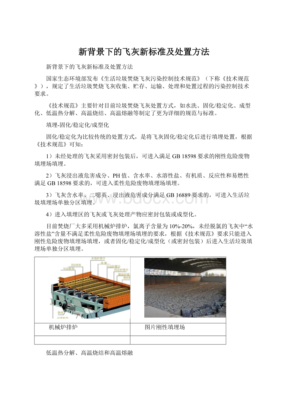 新背景下的飞灰新标准及处置方法Word格式文档下载.docx_第1页