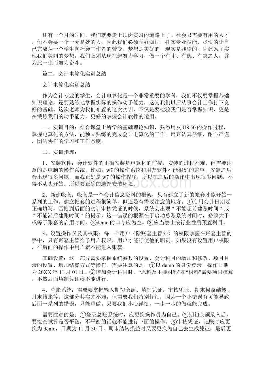 会计电算化实训问题总结.docx_第3页