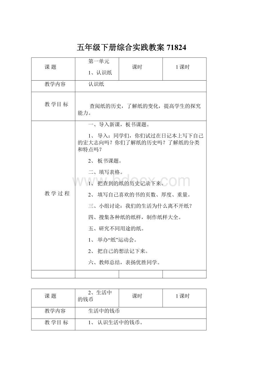 五年级下册综合实践教案71824.docx