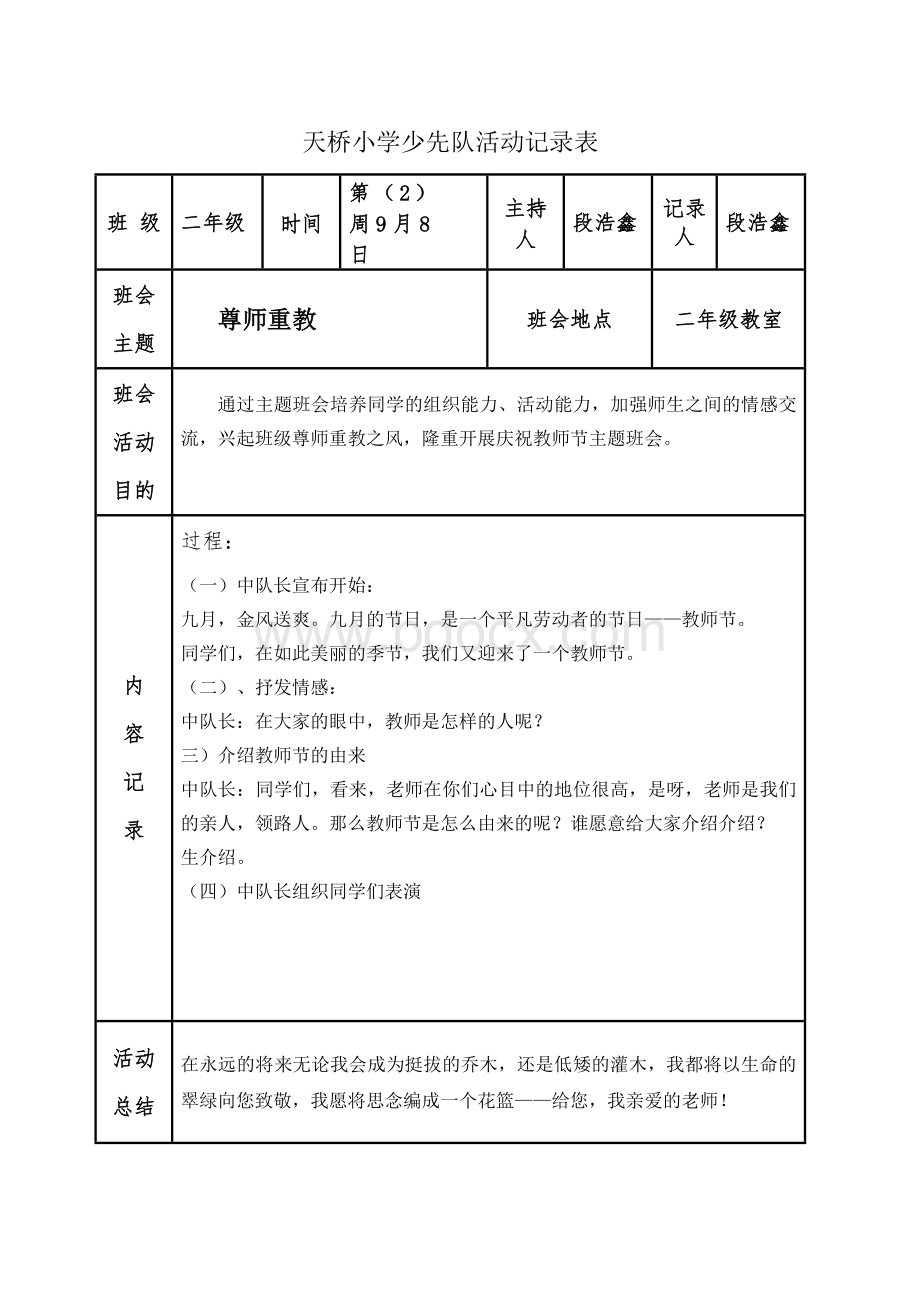 班队会记录表.doc_第2页