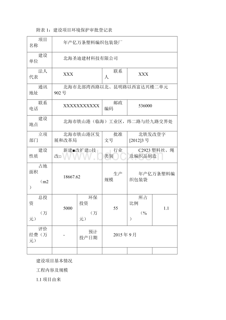 年产亿万条塑料编织包装袋厂环评教材Word文档下载推荐.docx_第2页