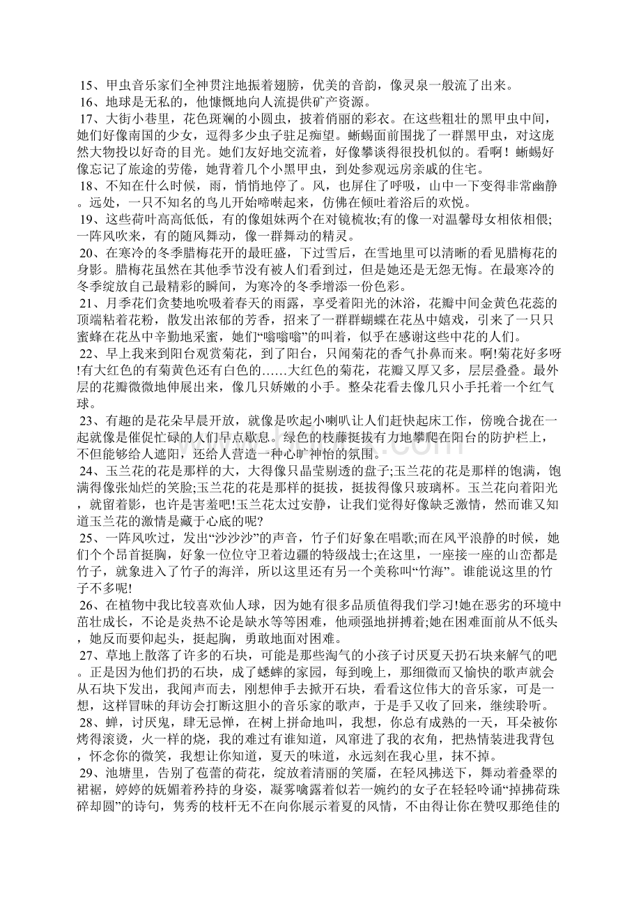 六年级拟人句精选15篇Word下载.docx_第3页