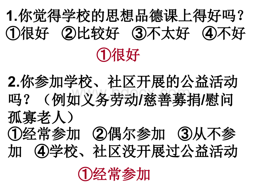 全国未成年人思想道德建设工作测评调查问卷小学生卷PPT资料.ppt_第2页