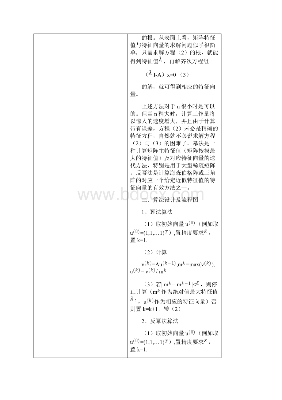 数值分析幂法和反幂法Word下载.docx_第2页