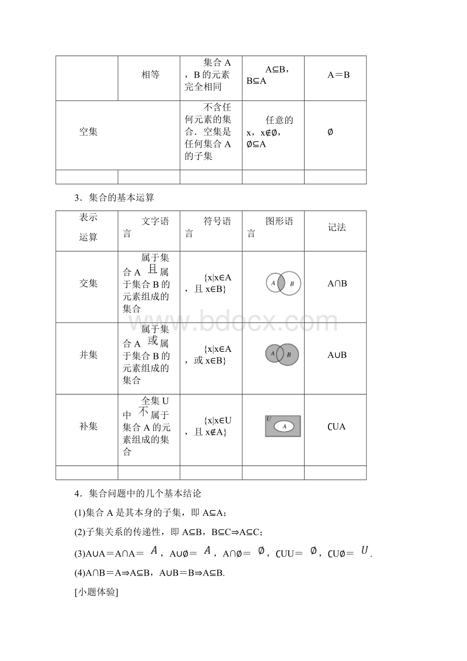 届高三理科数学一轮复习教师讲义全套打包下载第1章集合与常用逻辑用语Word格式文档下载.docx_第2页