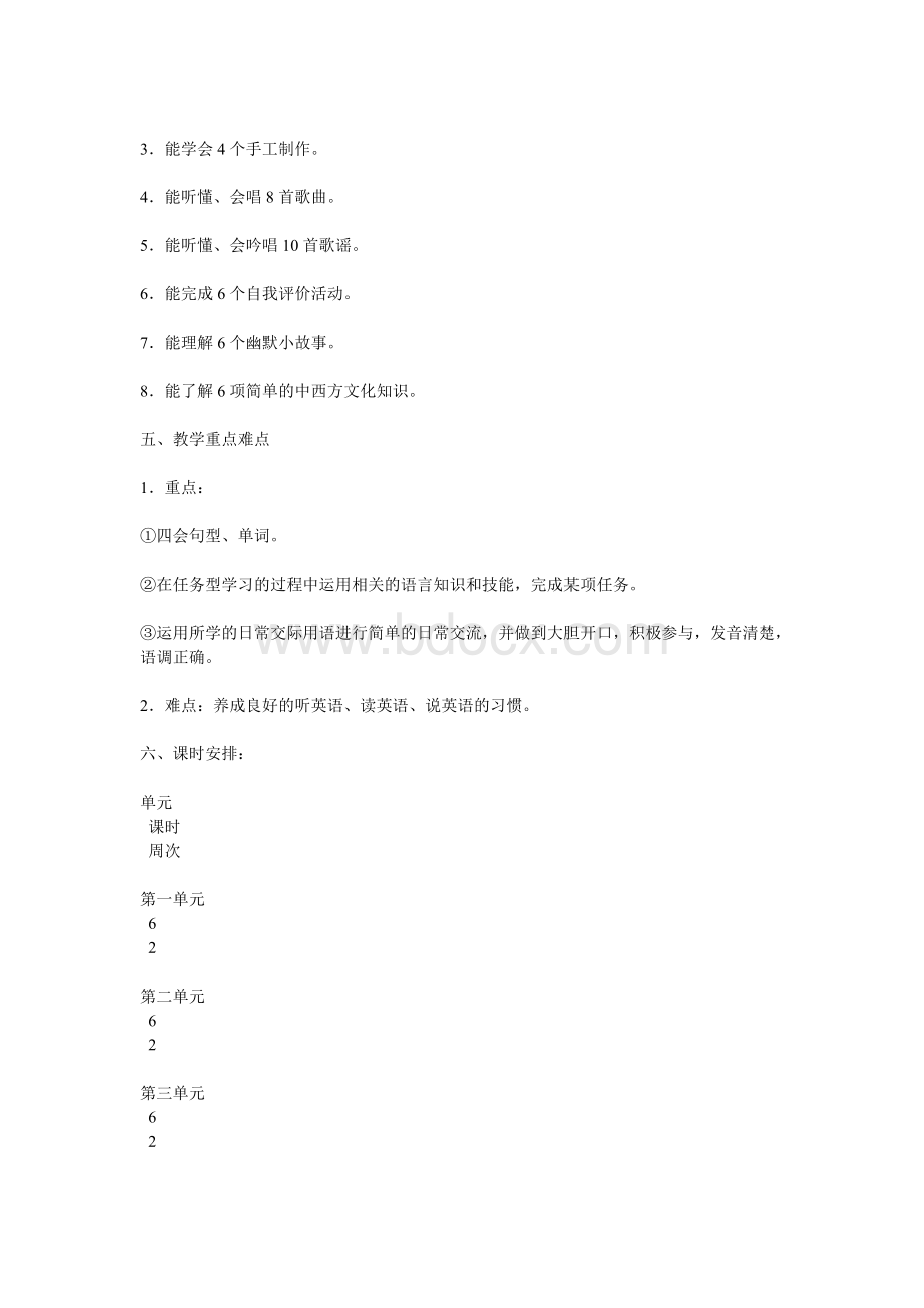 PEP小学英语五年级下册教学工作计划Word文件下载.doc_第2页