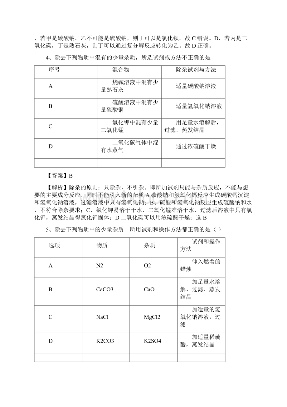 届中考化学专题冲刺生活中常见的盐押题模拟训练解析版.docx_第2页