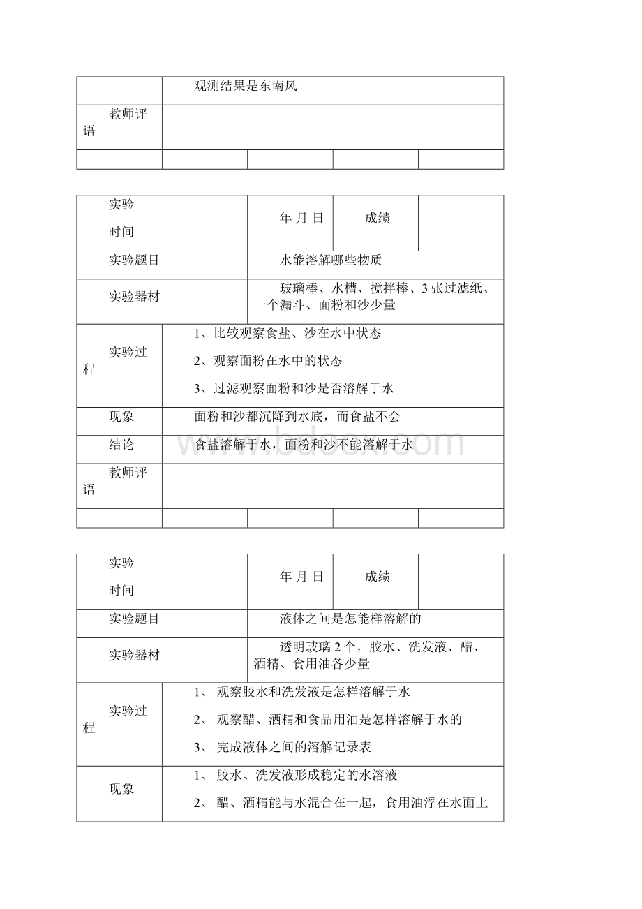 整理四年级科学试验记录.docx_第2页