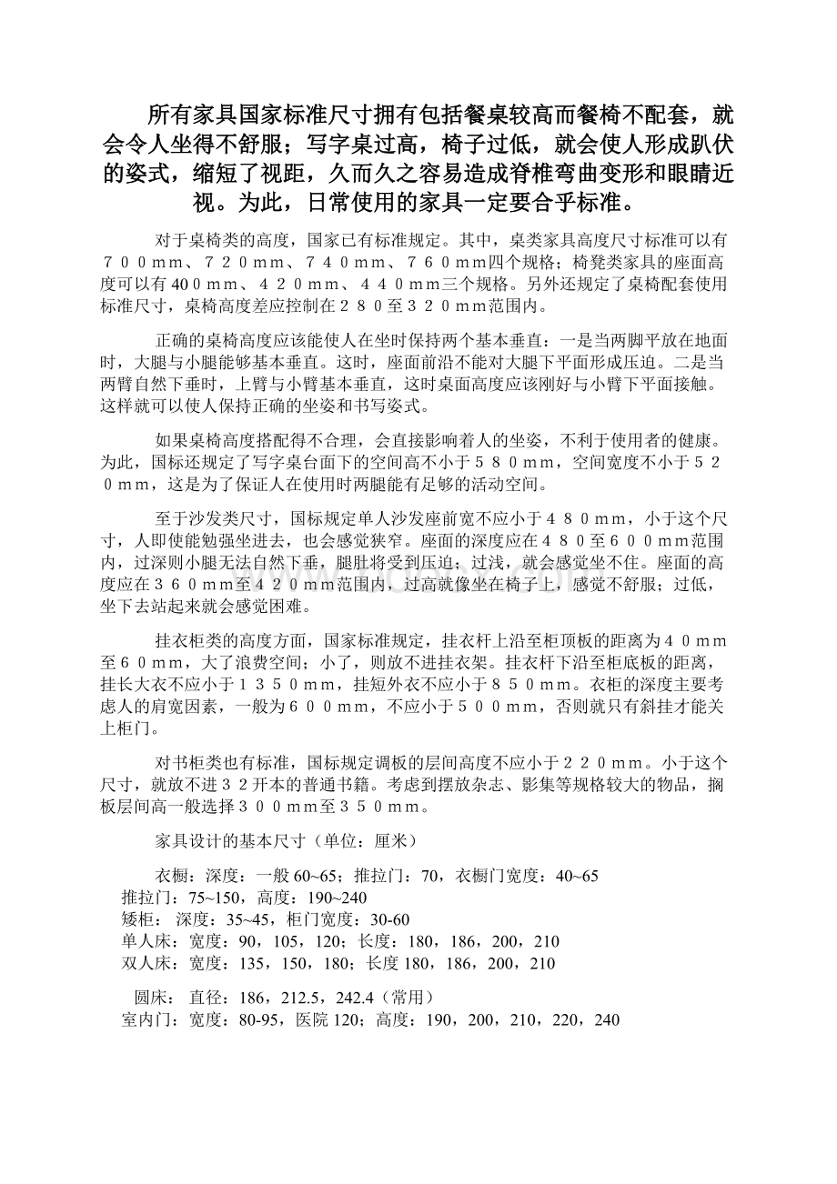 家具国家标准尺寸大全.docx_第2页