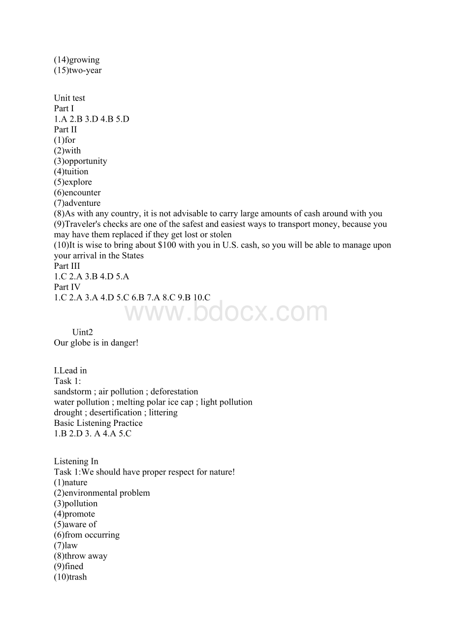 外研社新视野大学英语视听说教程3答案上机版绝对没错Word下载.docx_第3页