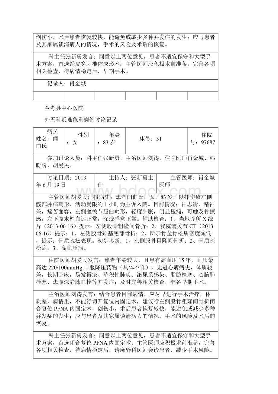 骨科疑难危重病例讨论记录本文档格式.docx_第2页