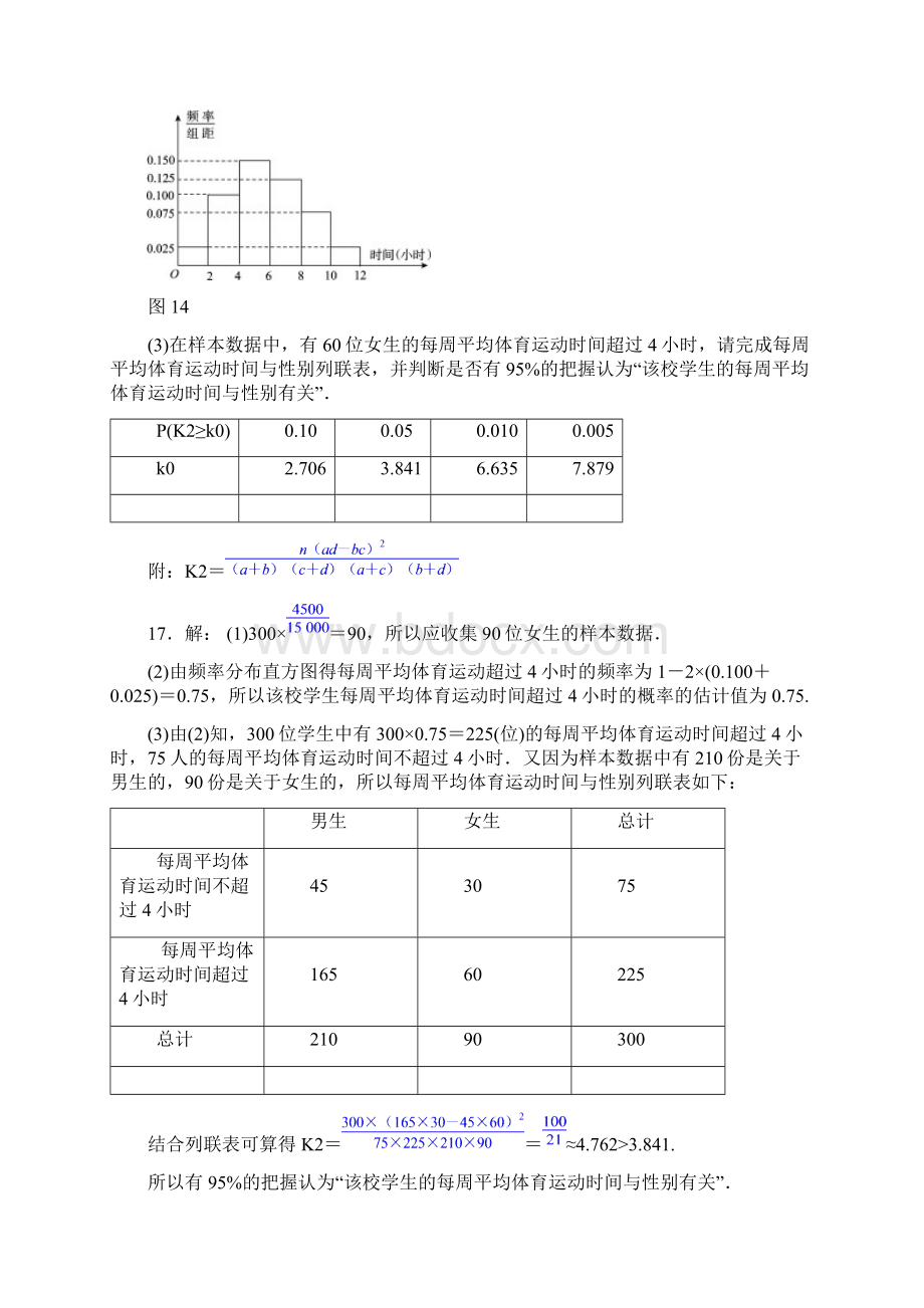 版高考复习方案数学历年高考真题与模拟题分类汇编 I单元 统计文科含答案Word下载.docx_第3页