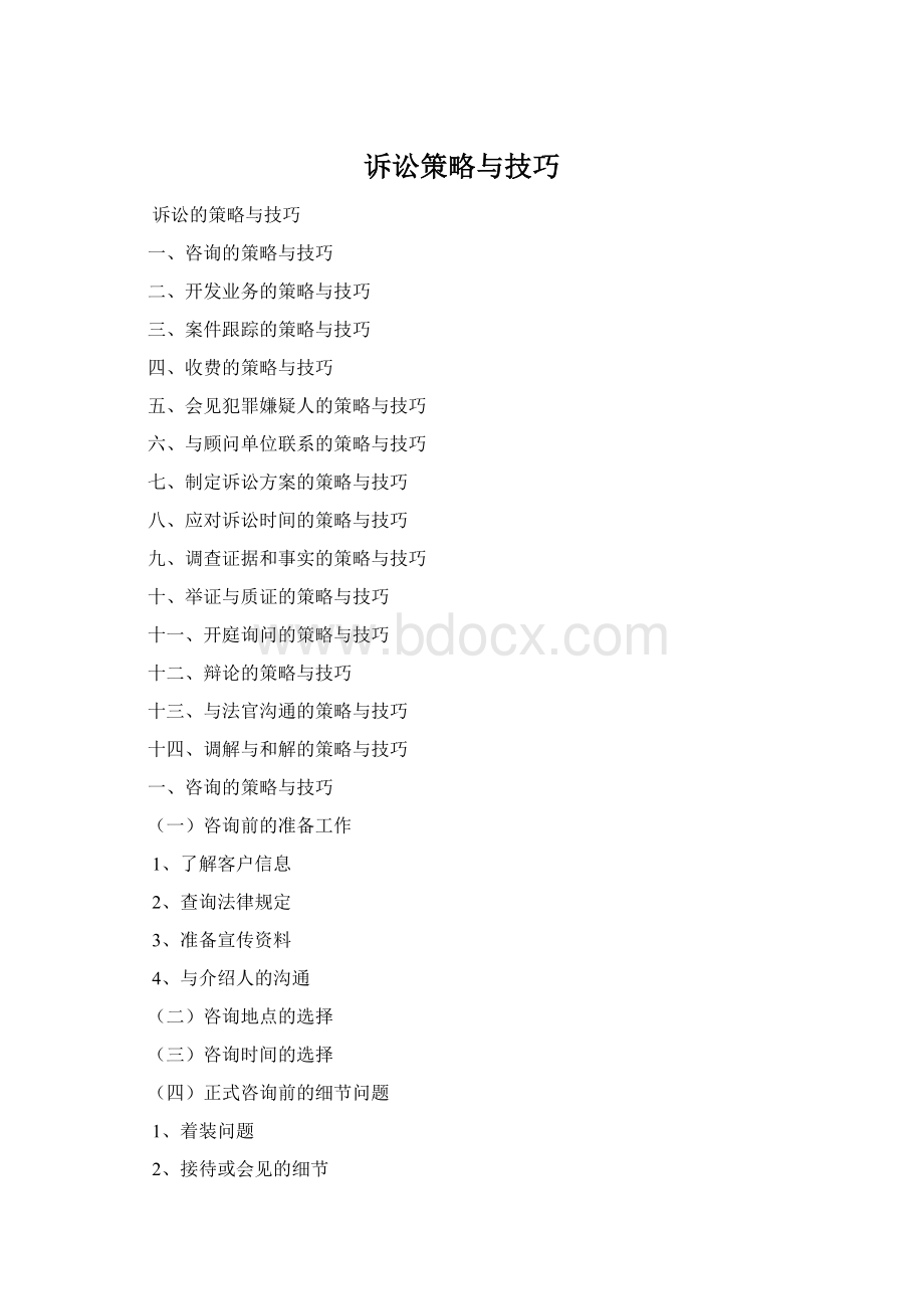 诉讼策略与技巧文档格式.docx_第1页