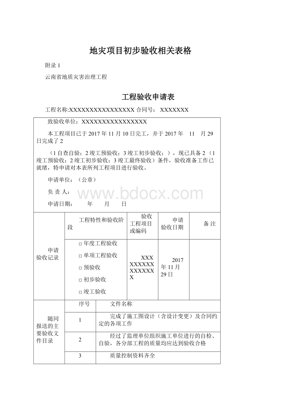 地灾项目初步验收相关表格Word下载.docx_第1页