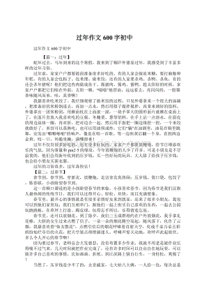 过年作文600字初中.docx