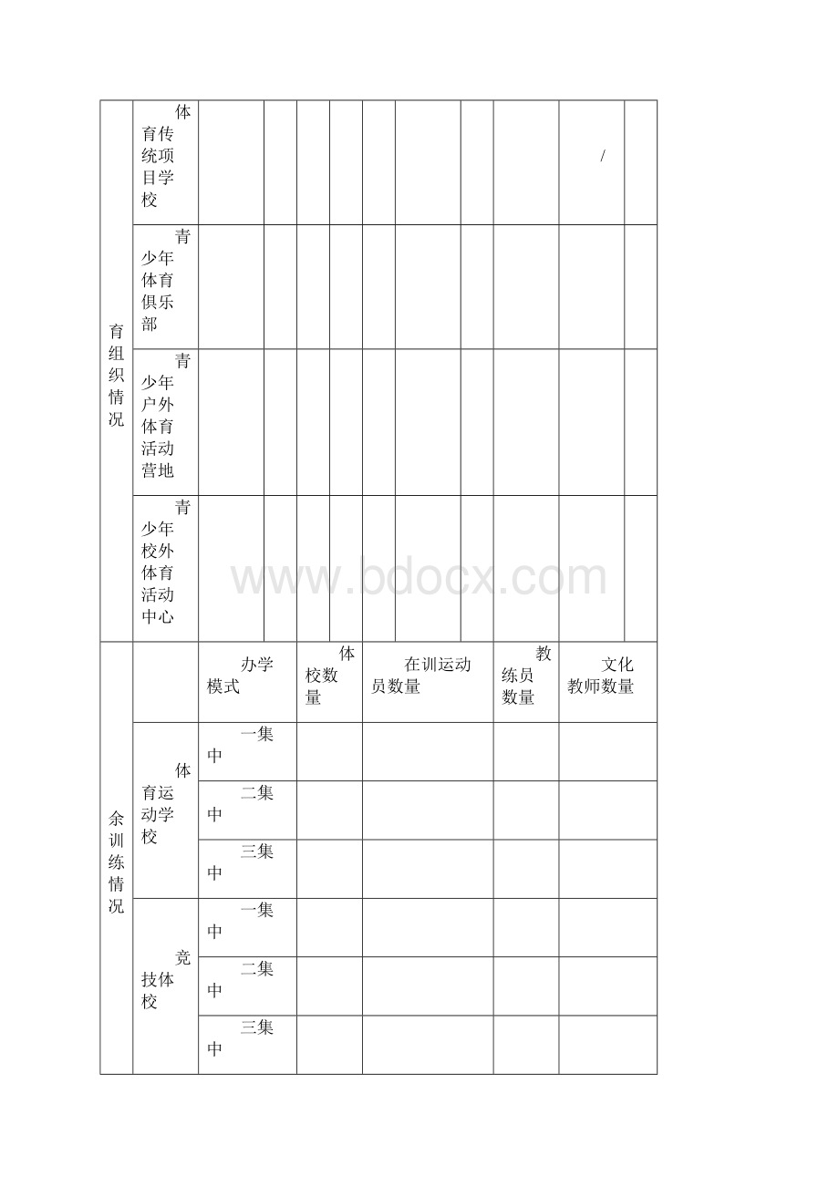 全国青少年体育统计年报报表docWord下载.docx_第3页