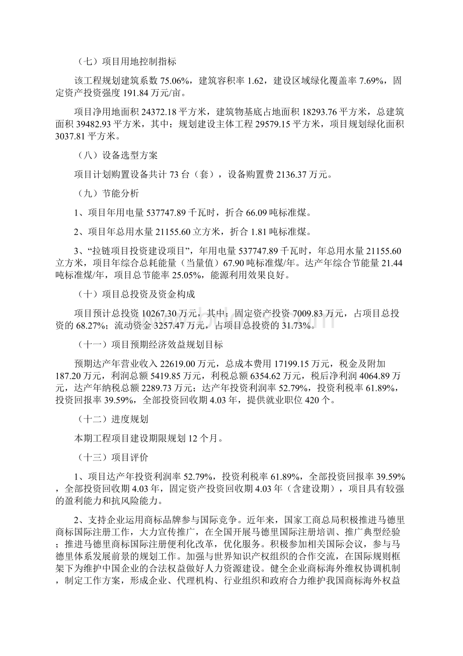 拉链项目投资方案Word格式文档下载.docx_第2页