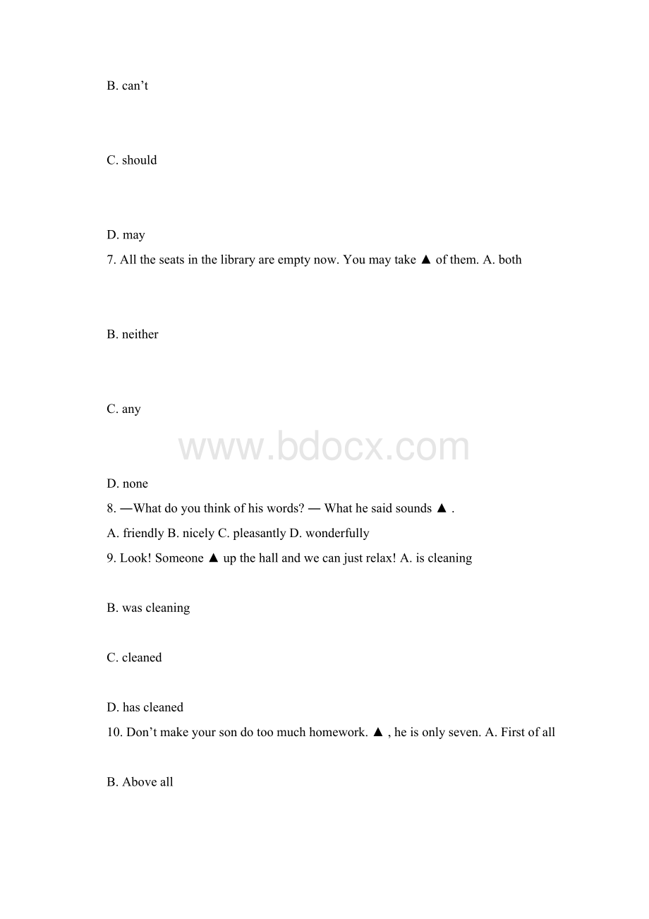 江苏省南通通州区届中考英语二模试题及答案Word文档格式.docx_第3页