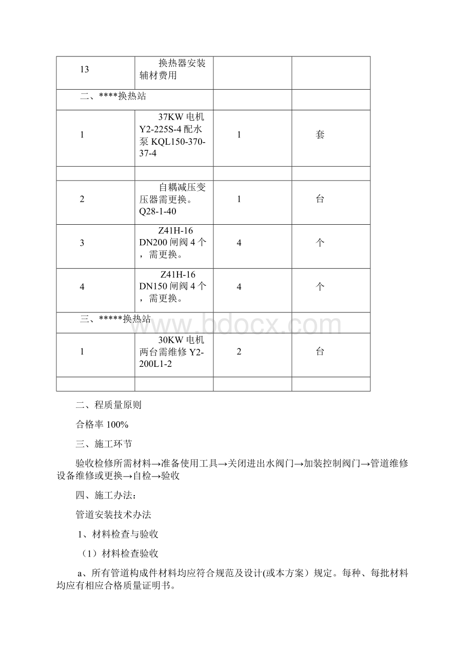 换热站检修专项方案Word格式文档下载.docx_第3页