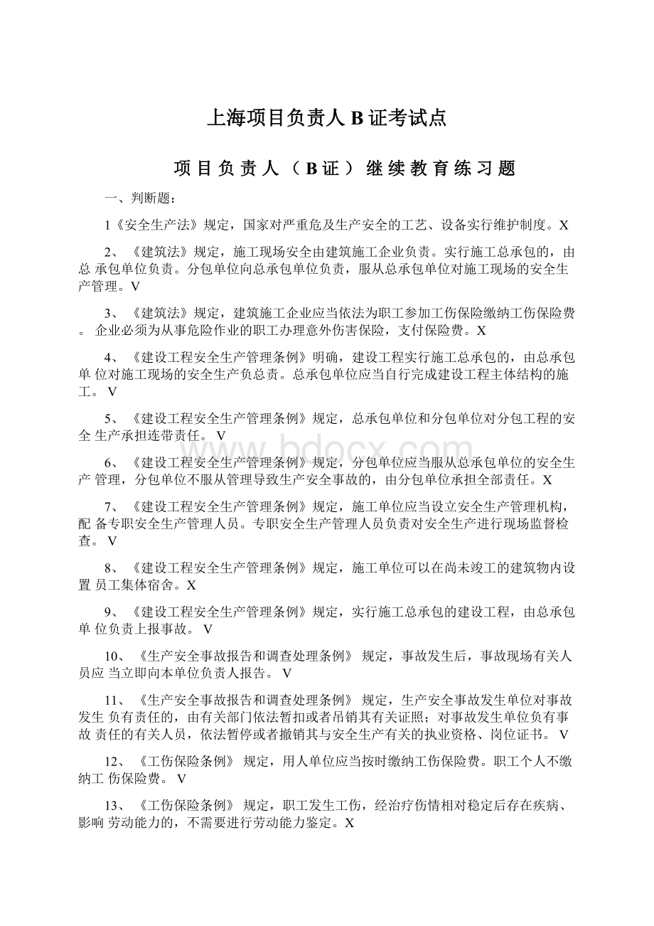 上海项目负责人B证考试点Word文档下载推荐.docx_第1页