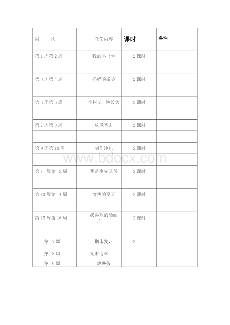 一年级下册综合实践教学计划[1]Word文件下载.doc_第3页