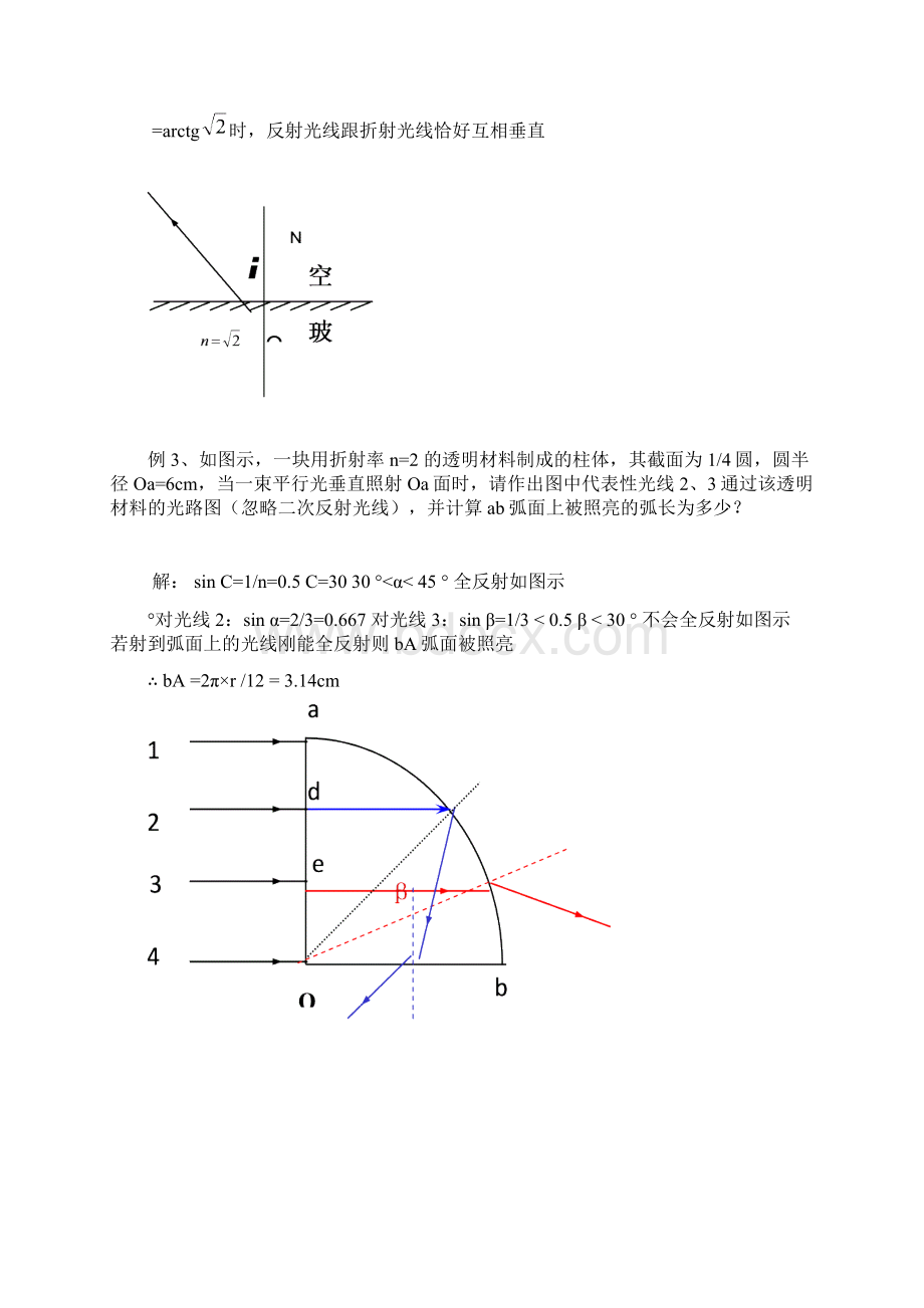 高中物理 光学计算题.docx_第2页