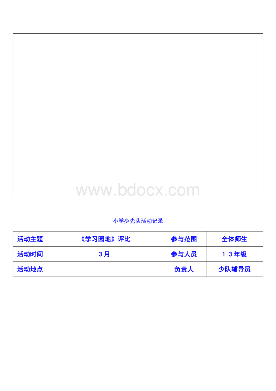 小学少先队活动记录(3月至6月).docx_第2页