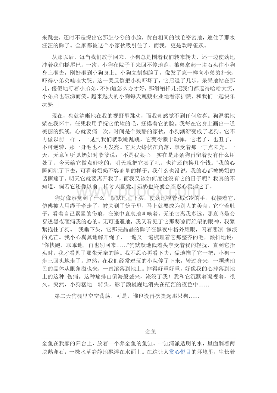 六年级第七单元作文--人与动物.docx_第2页