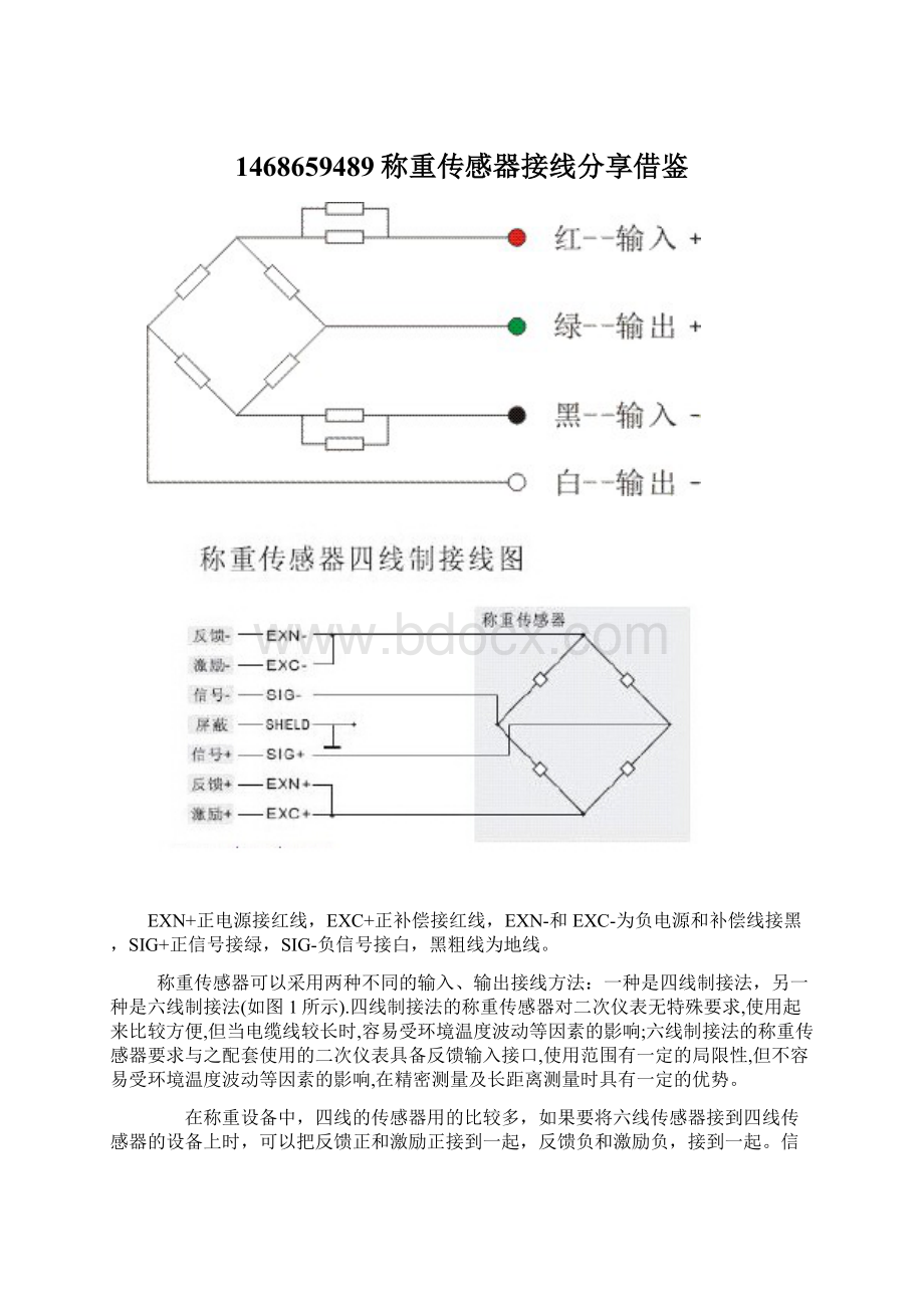 1468659489称重传感器接线分享借鉴文档格式.docx_第1页