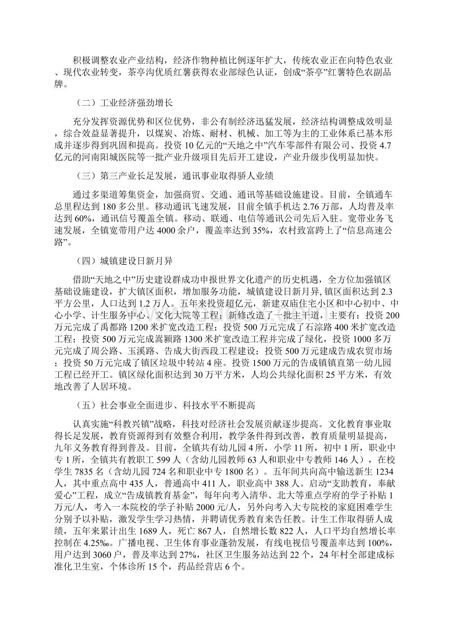 告成镇过去五年总结暨今后五年计划.docx_第2页