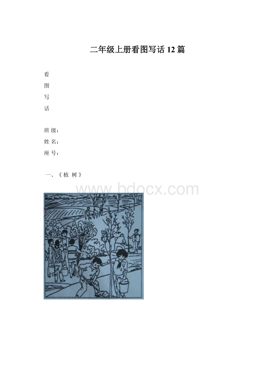 二年级上册看图写话12篇.docx_第1页