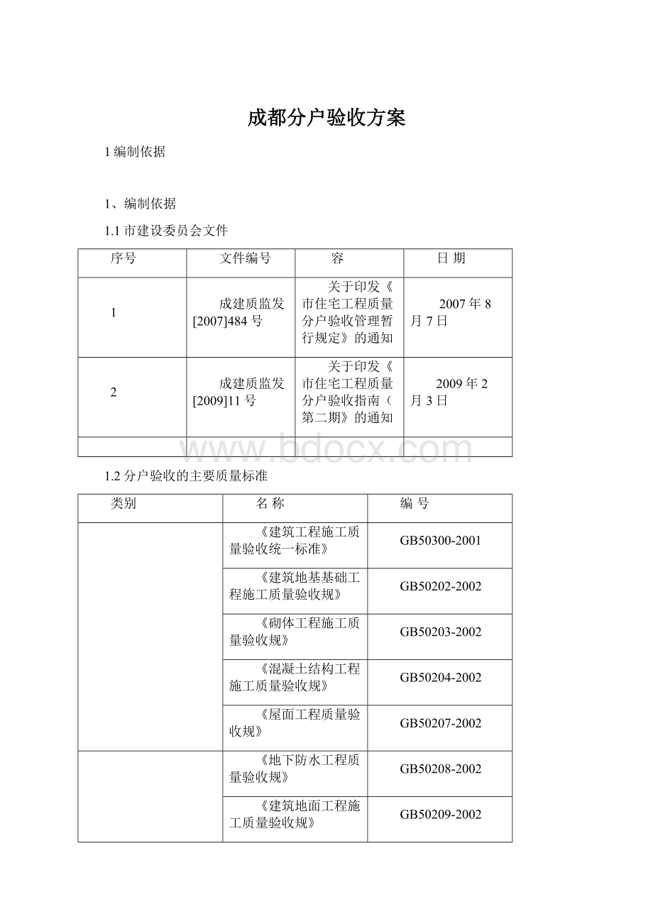 成都分户验收方案.docx