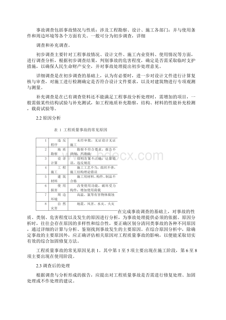 建筑工程质量事故处理程序及原则Word文件下载.docx_第2页