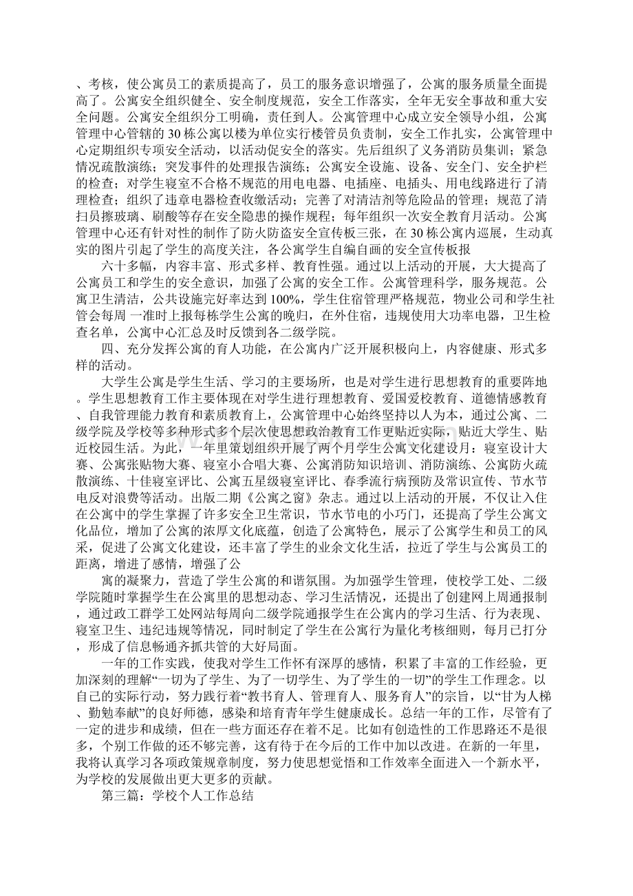 个人学校工作总结Word格式文档下载.docx_第3页