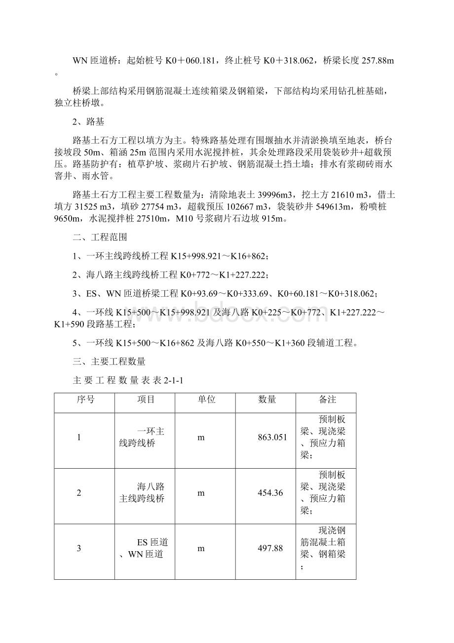 精品文档XX市立交桥工程设计施工项目可行性方案.docx_第3页