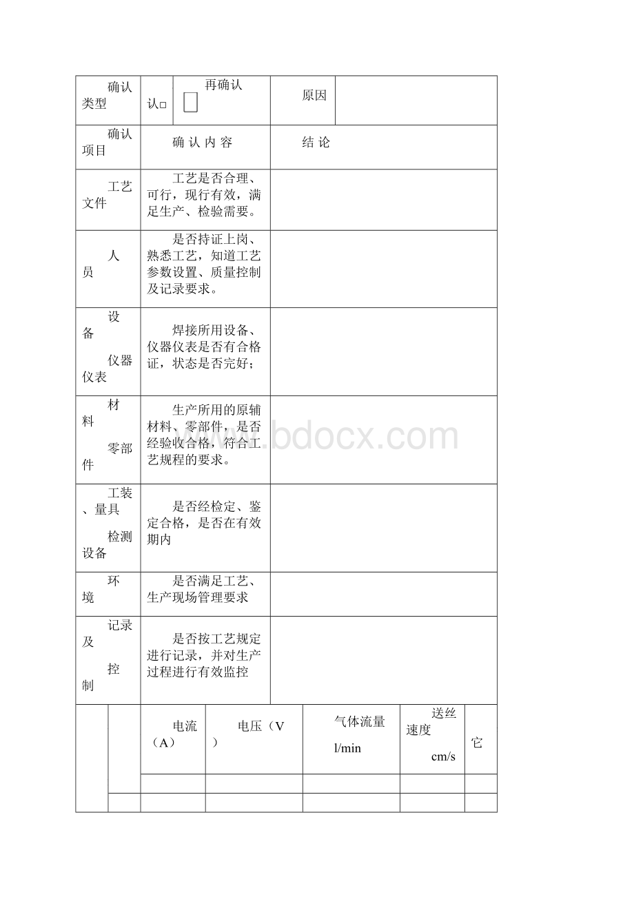 常见特殊过程控制准则附带表格.docx_第3页