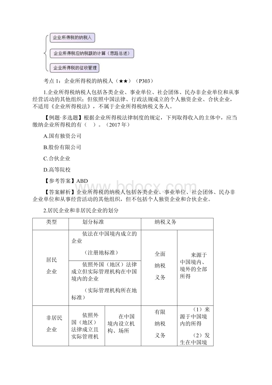 备考中级《经济法 》讲义第07章 企业所得税法律制度Word下载.docx_第2页