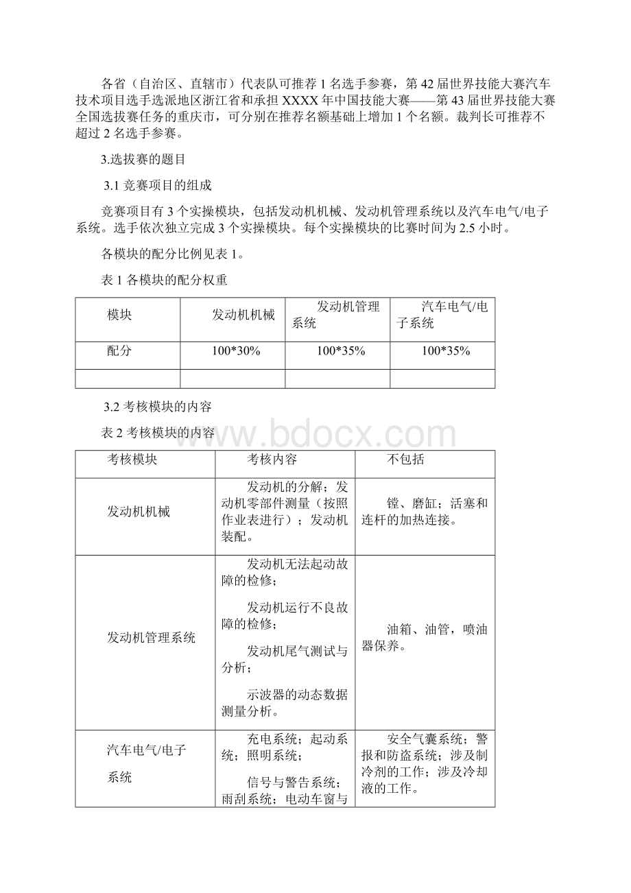 整理44届世界技能大赛全国选拔赛汽车技术项目docWord下载.docx_第2页