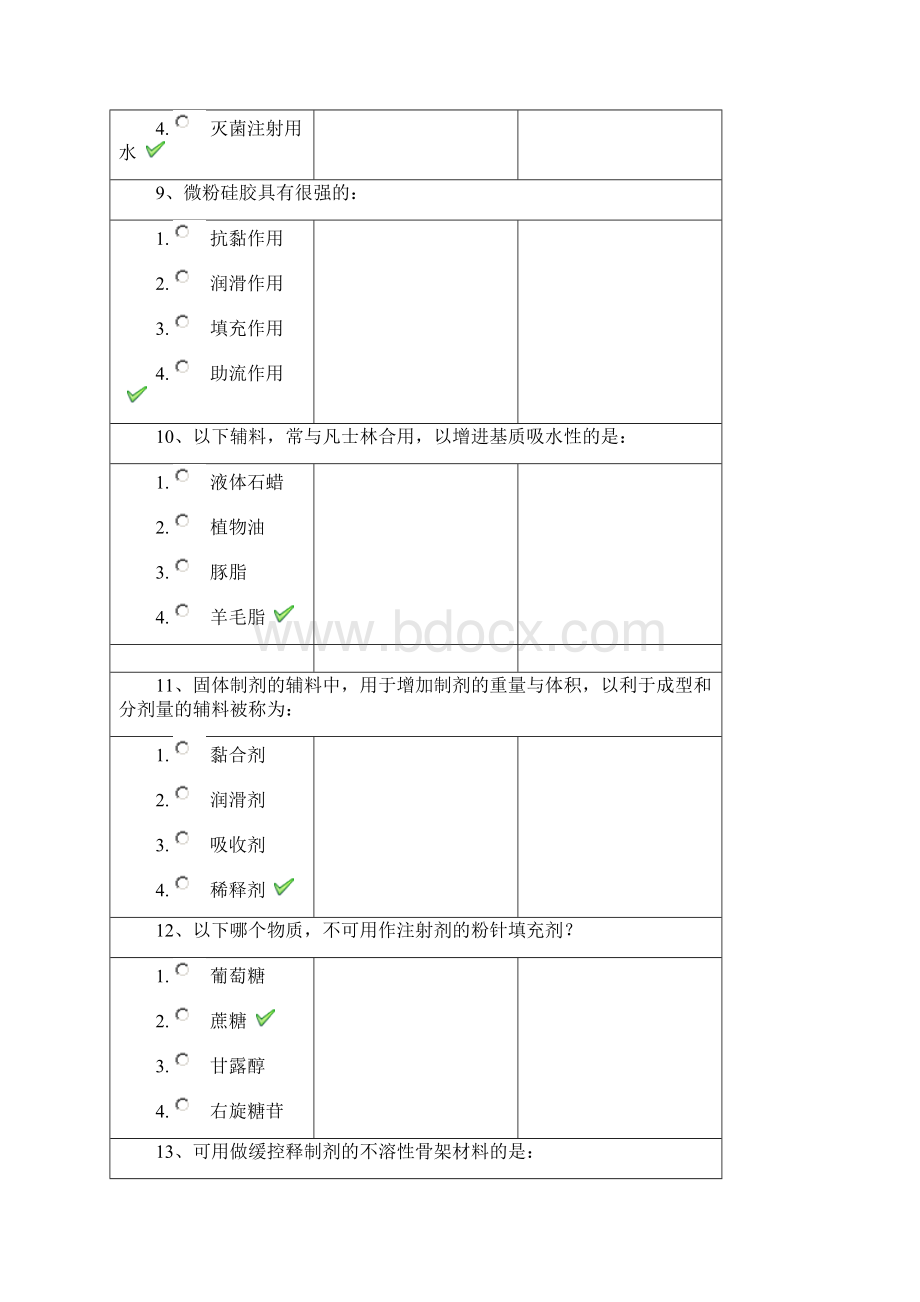 18春西南大学1172药用辅料作业答案Word格式.docx_第3页