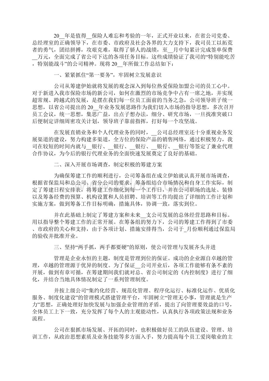 保险销售年度工作总结范文.docx_第2页