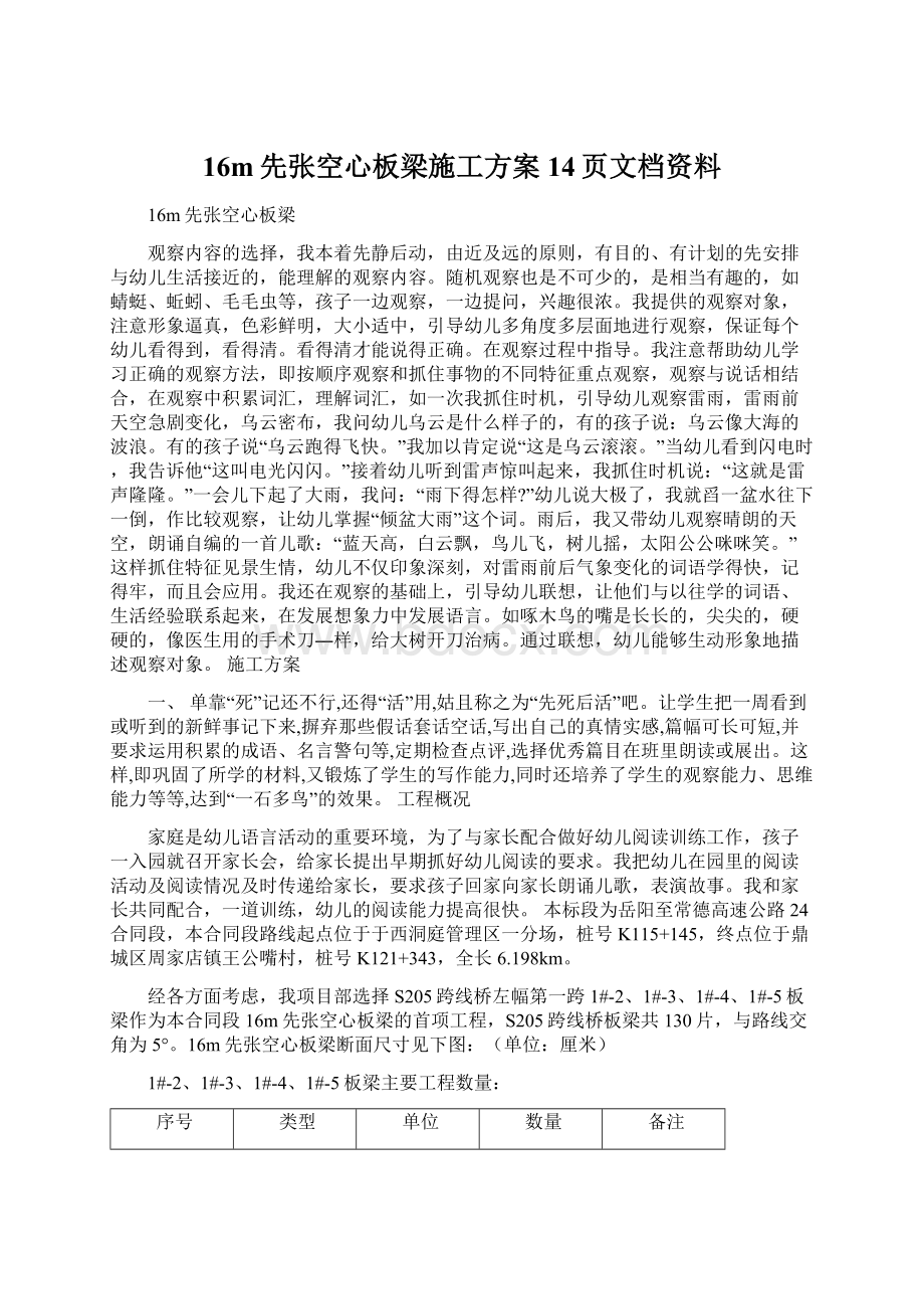 16m先张空心板梁施工方案14页文档资料.docx