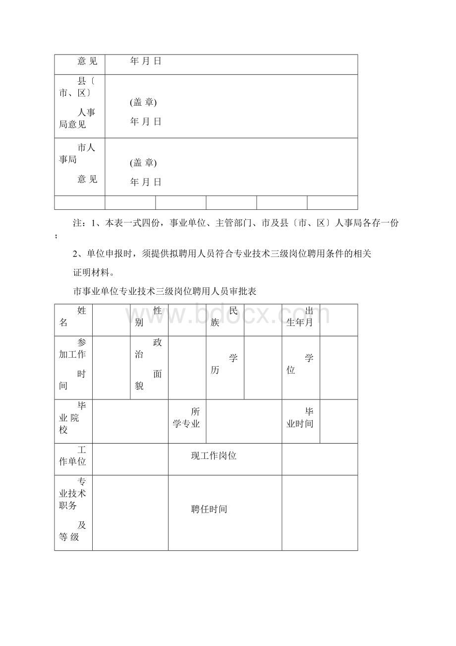 事业单位专业技术等级表文档格式.docx_第3页