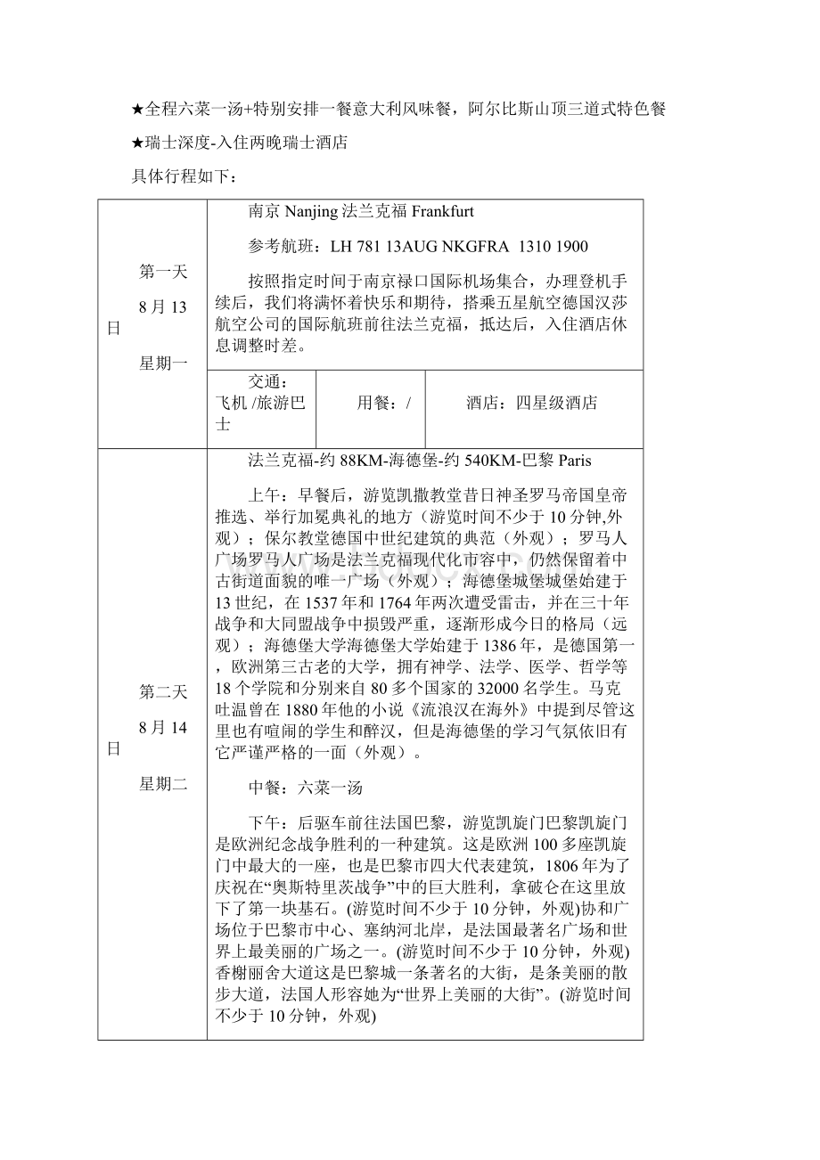 德法意瑞瑞士深度10晚12天法签.docx_第2页